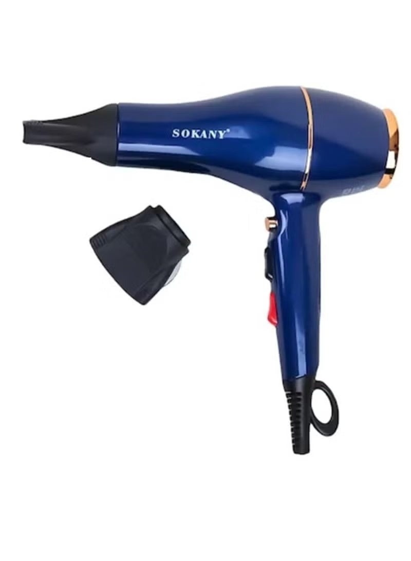 sokany SK-2216 Professional Ionic Hair Dryer 2600W with Concentrator Nozzle, Fast Drying, 2 Speeds & 2 Heat Settings, Hot & Cold Air, Overheat Protection, Hanging Loop, Suitable for All Hair Types - Image 2